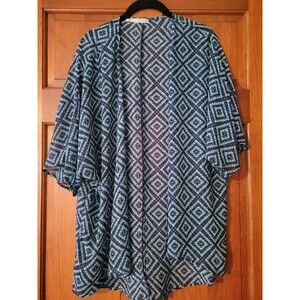 Women's Small/Medium Maurices Sheer Open Front Short Sleeve Top